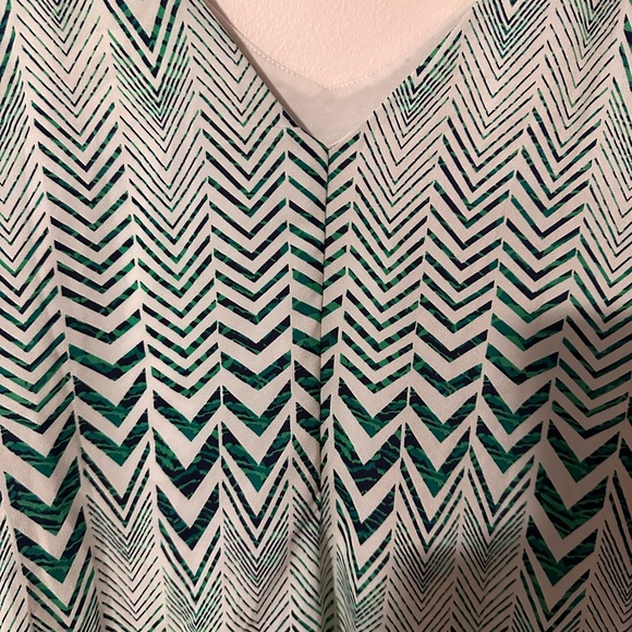 Charlotte Russe‎ Teal Chevron Long Sleeve Dress - Picture 6 of 10